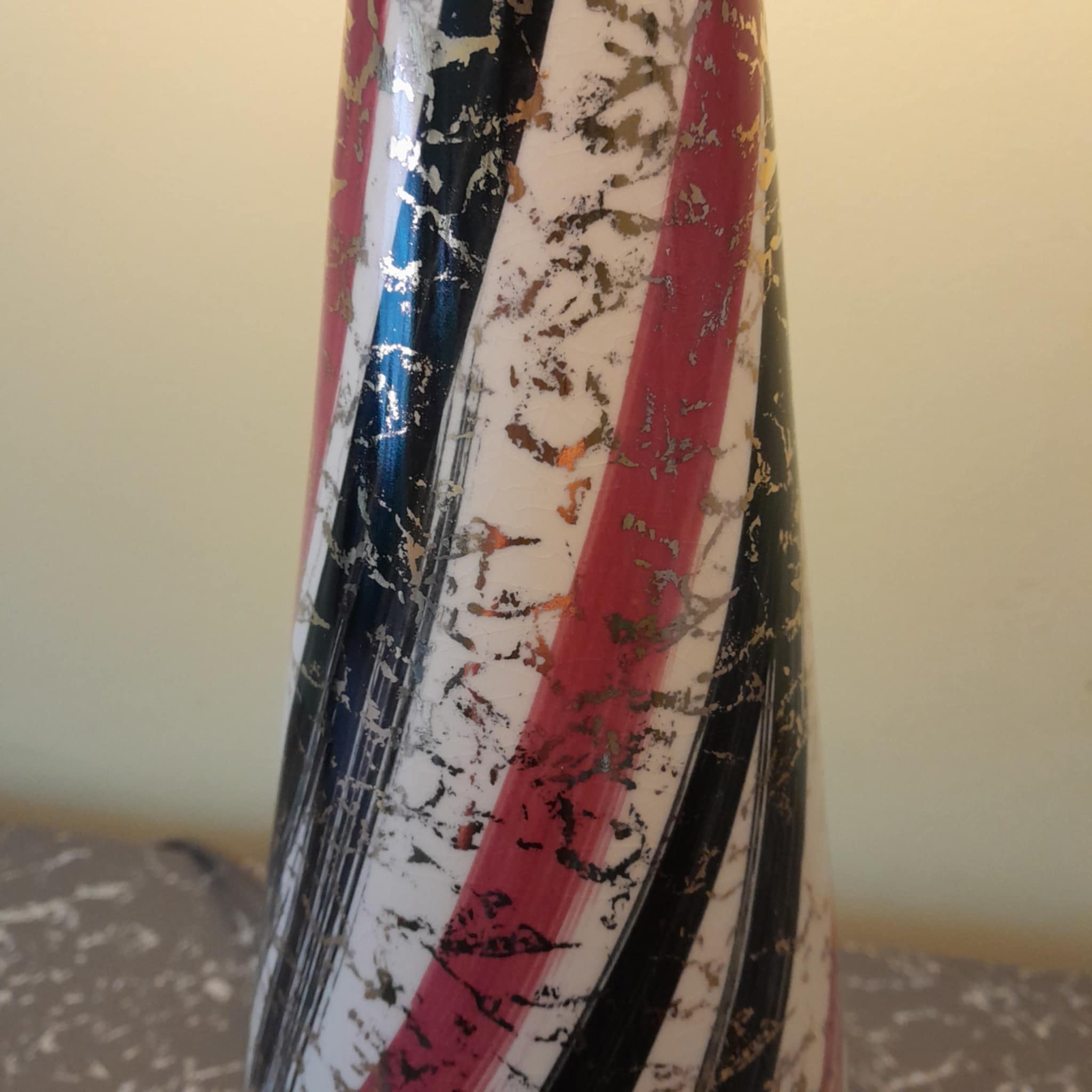 1950's Vintage American Lamp With Retrashade Fibreglass Shade - Image 3