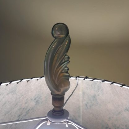 1950's American Lamp With Original Shade And Finial - Image 5