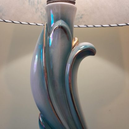 1950's American Lamp With Original Shade And Finial - Image 4