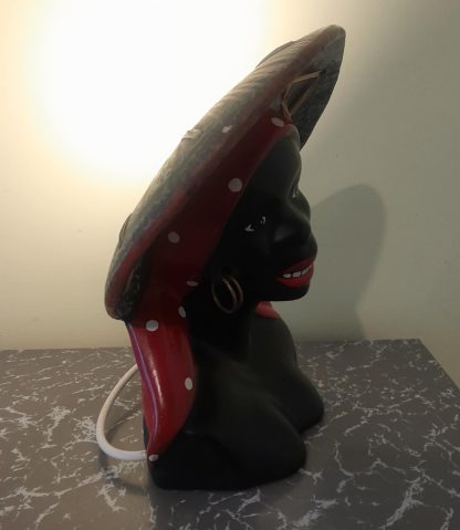 Mid Century Barsony Style Caribbean Lady Lamp - Image 6