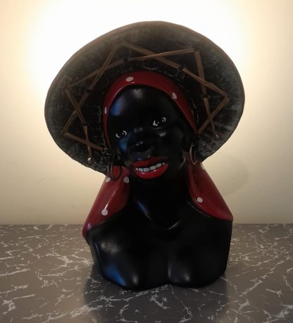 Mid Century Barsony Style Caribbean Lady Lamp - Image 3