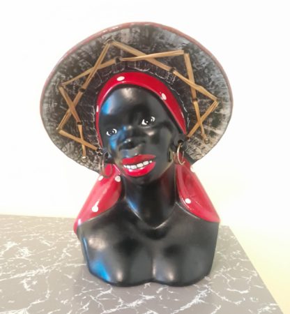 Mid Century Barsony Style Caribbean Lady Lamp