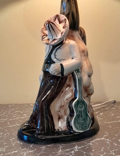 Original Vintage Jersey Pottery "Dreams of Guadalajara" Lamp - Image 3