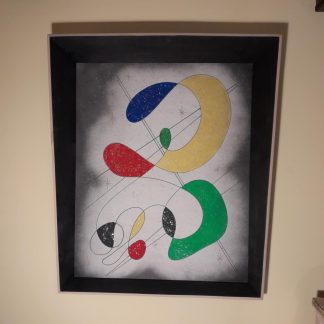 Retro Abstract Picture In Retrashade Forced Perspective Frame