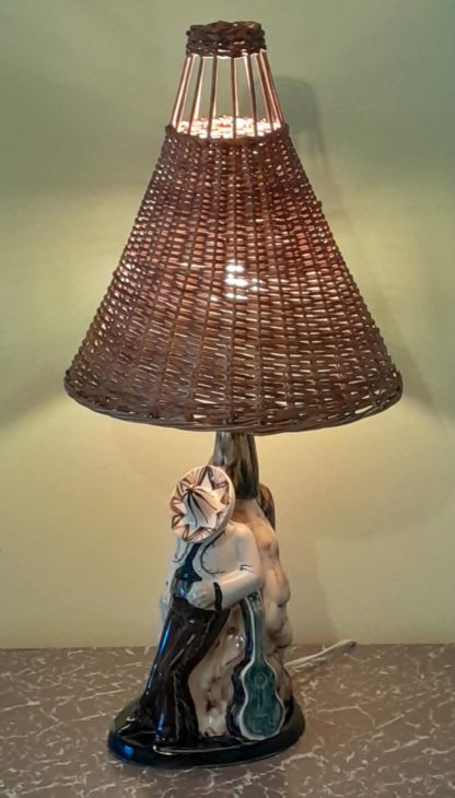 Original Vintage Jersey Pottery "Dreams of Guadalajara" Lamp