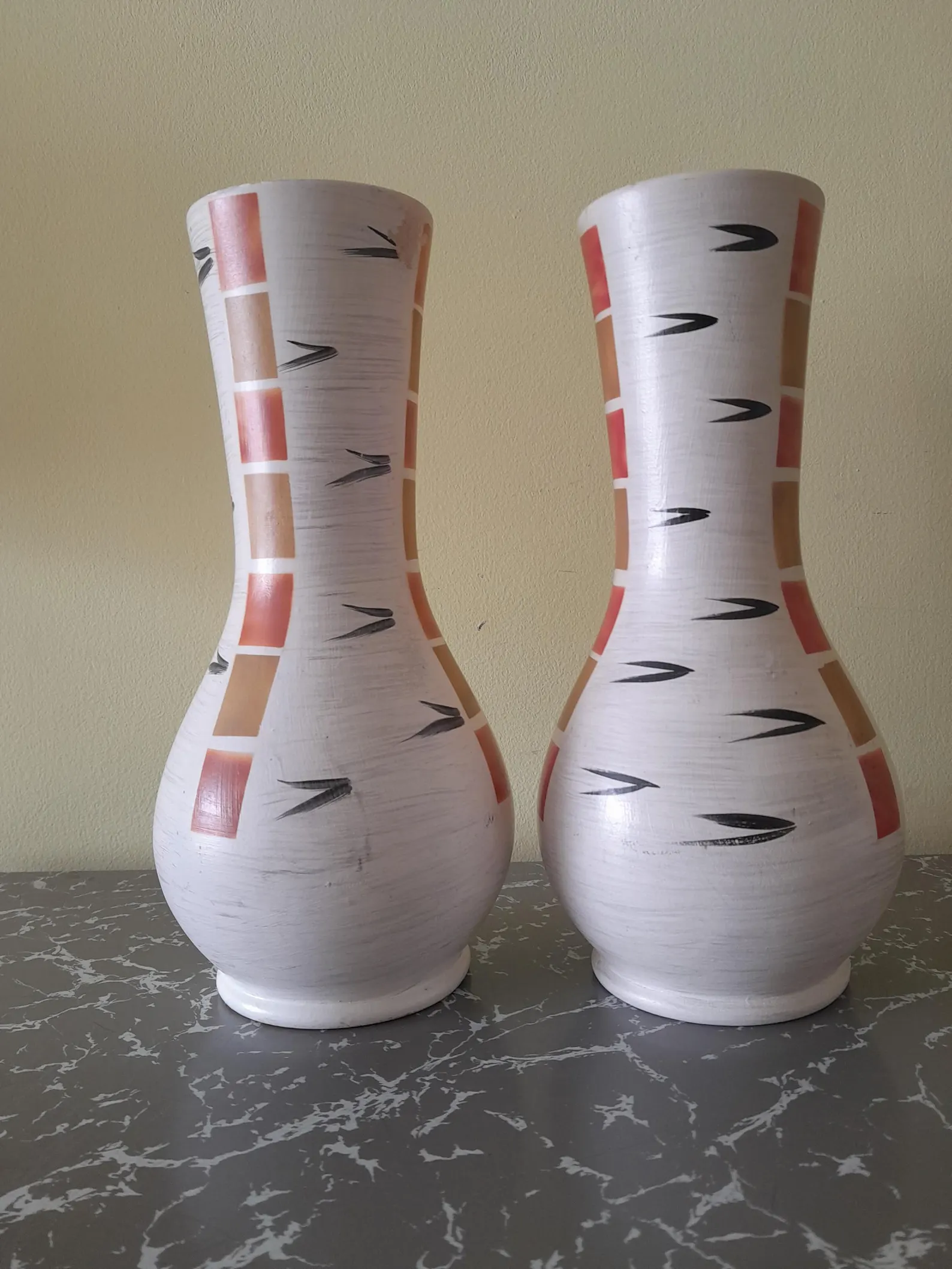 Pair Of English Mid Century Vases. Made By Ranleigh