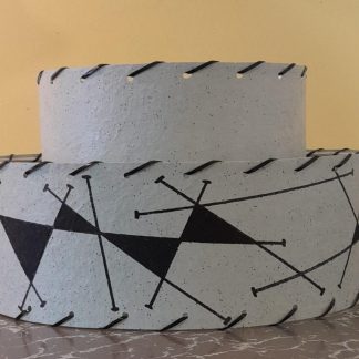 Retrashade 2 Tier Fibreglass Lampshade