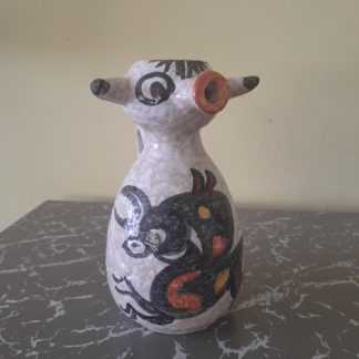 Mid Century Saguino Toledo Bull Jug. Vintage Kitsch