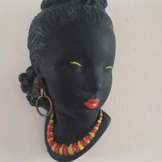 1950's Lady Wall Mask. Vintage Kitsch.