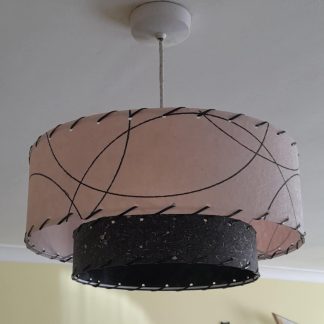 Retrashade 2 Tier Fibreglass Lampshade