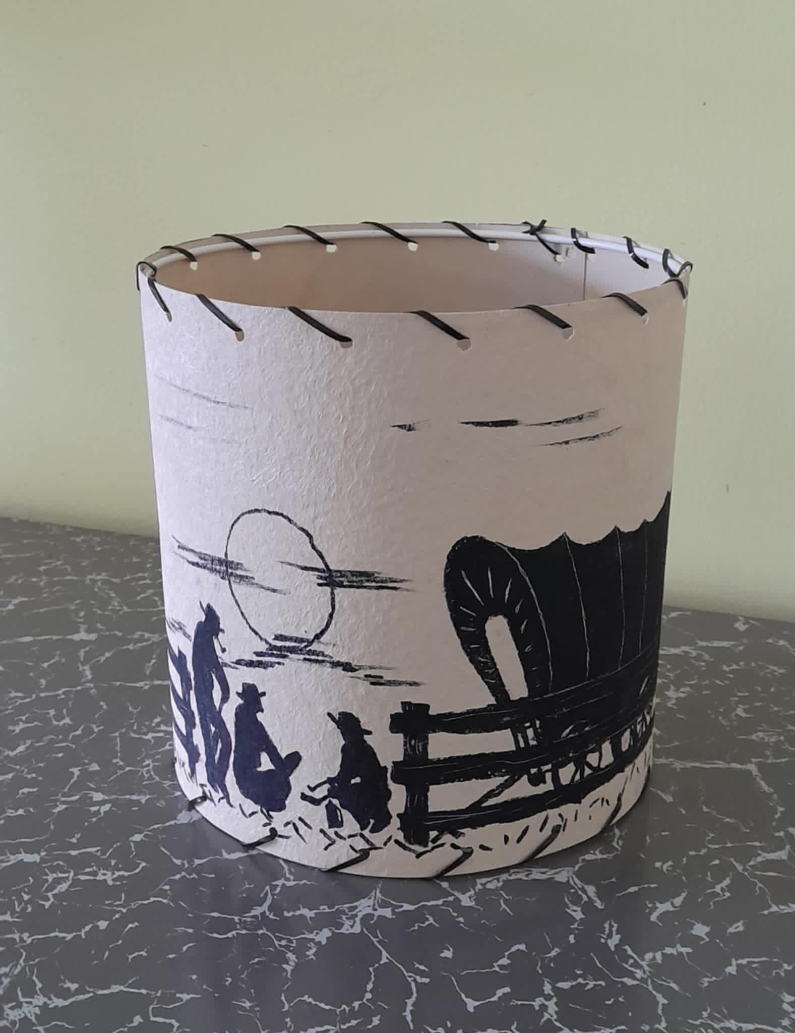 Reproduction Fibreglass Western Style Drum Shade