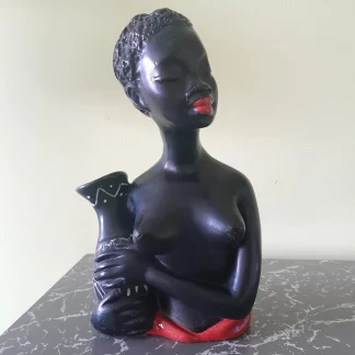 1950's Mid Century Chalkware Lady.