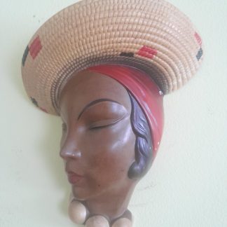 Vintage Bossons Capri Lady Wall Mask/Wall Pocket.