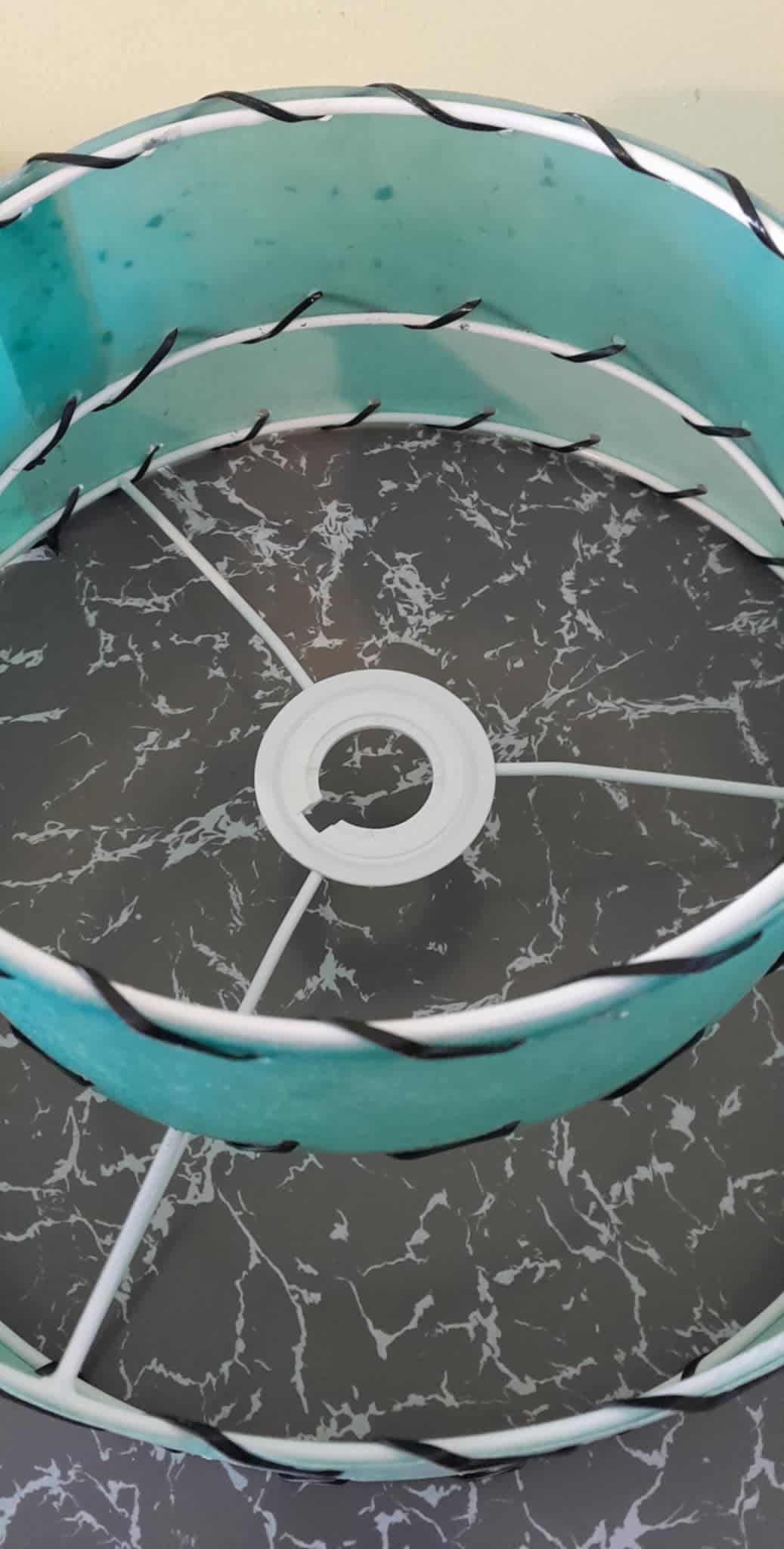 Retrashade 2 Tier Fibreglass Lampshade - Image 3