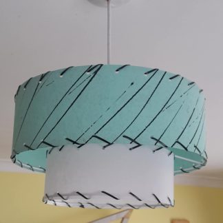 Retrashade 2 Tier Fibreglass Lampshade