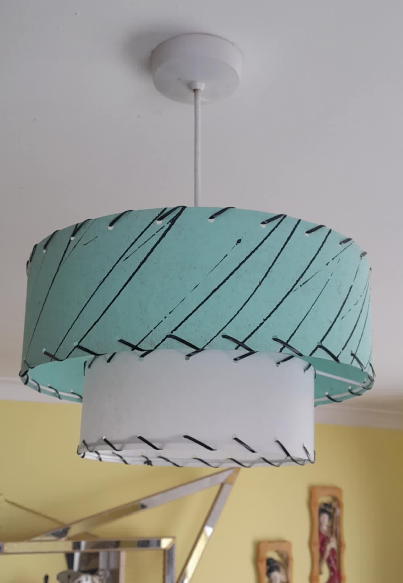 Retrashade 2 Tier Fibreglass Lampshade