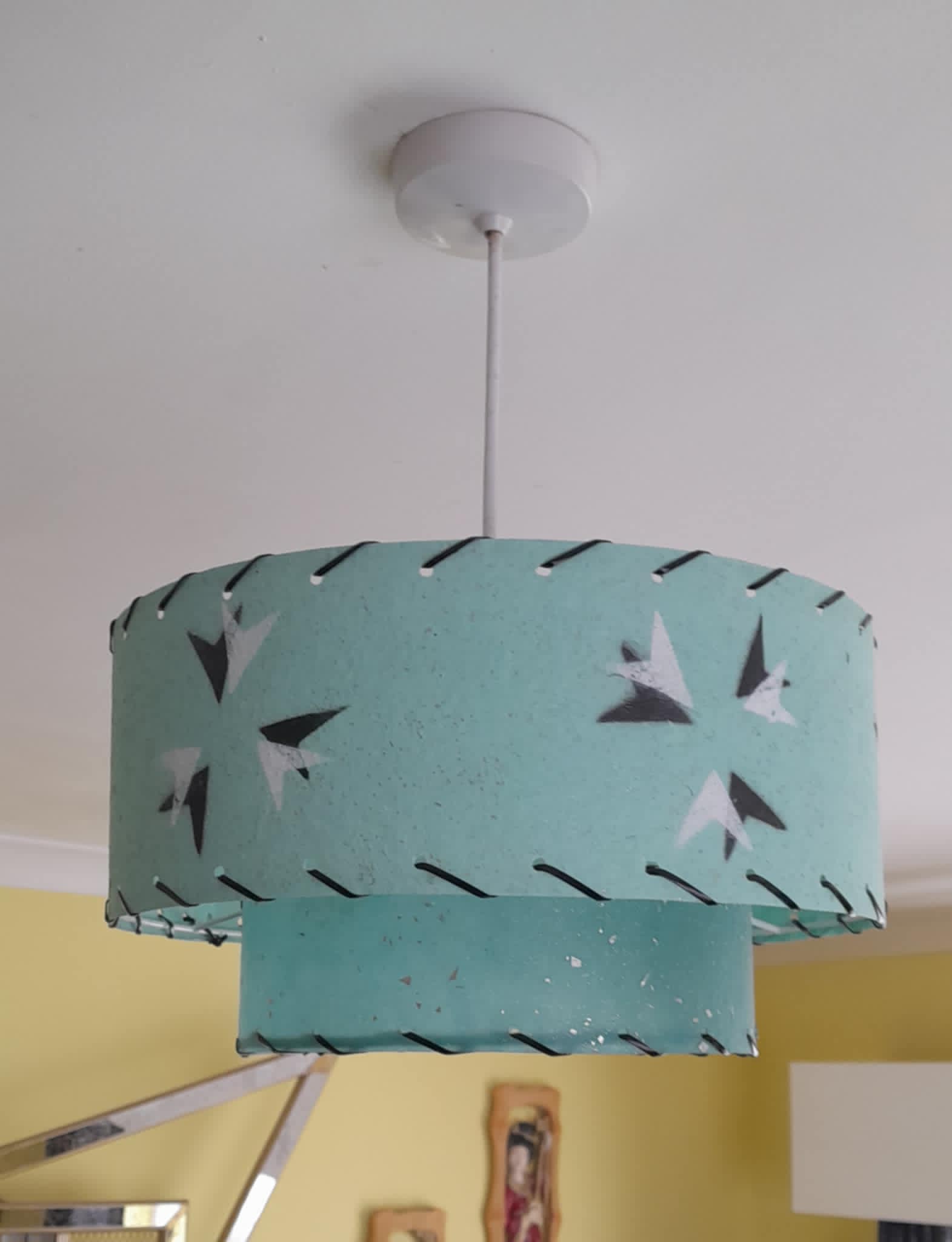 Retrashade 2 Tier Fibreglass Lampshade