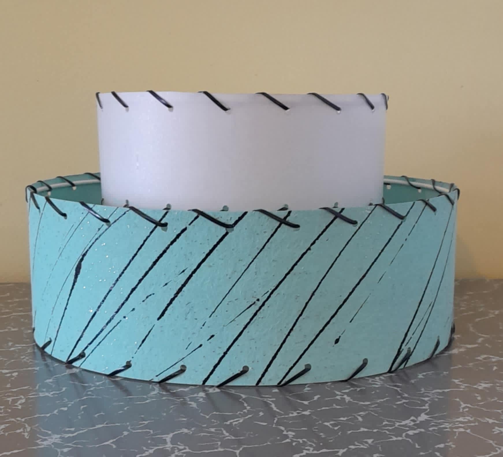 Retrashade 2 Tier Fibreglass Lampshade - Image 2