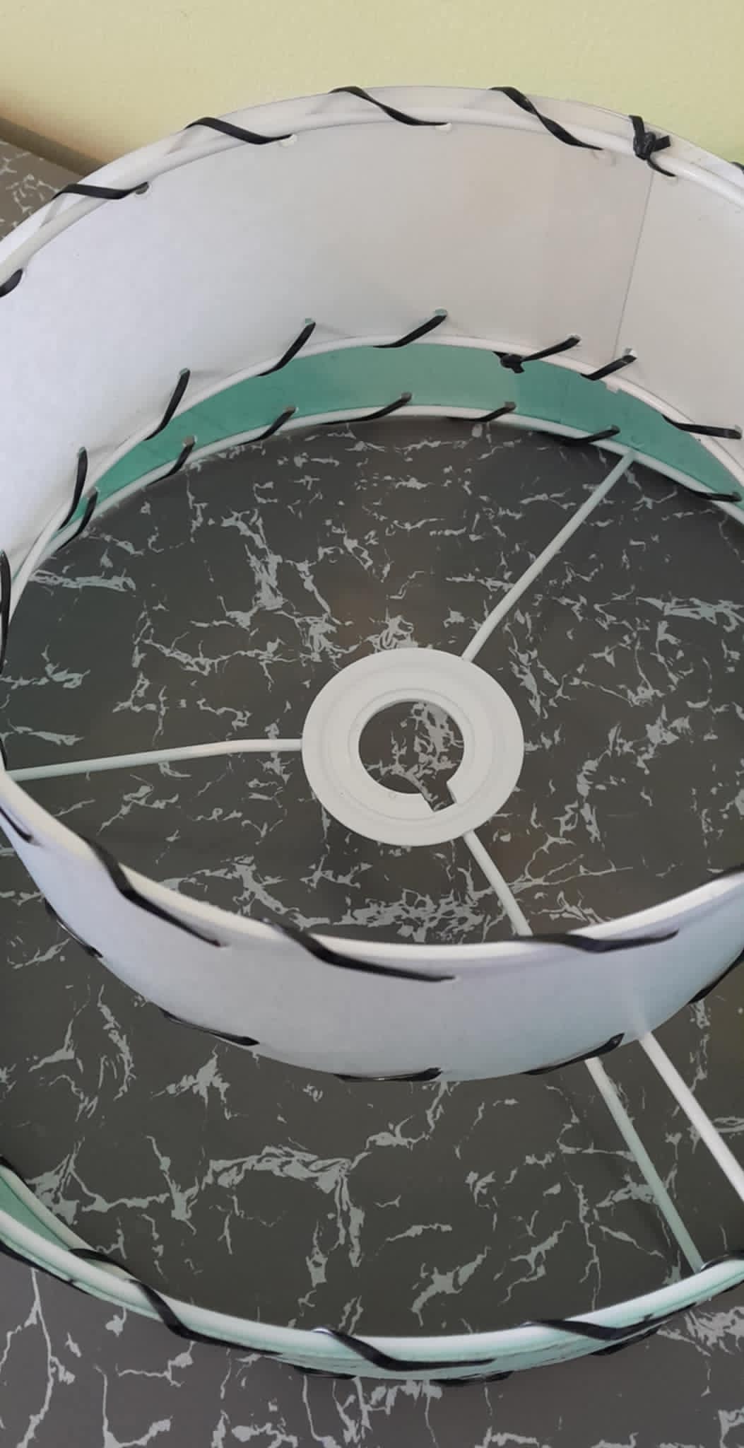 Retrashade 2 Tier Fibreglass Lampshade - Image 3
